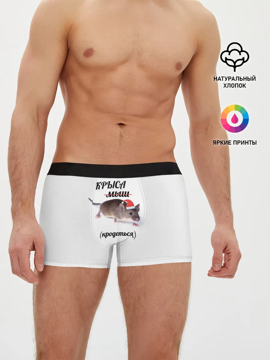 Мужские трусы боксеры / Крыса