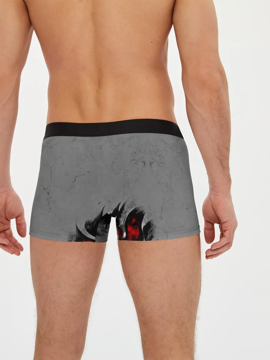 Мужские трусы боксеры / Skull through metal