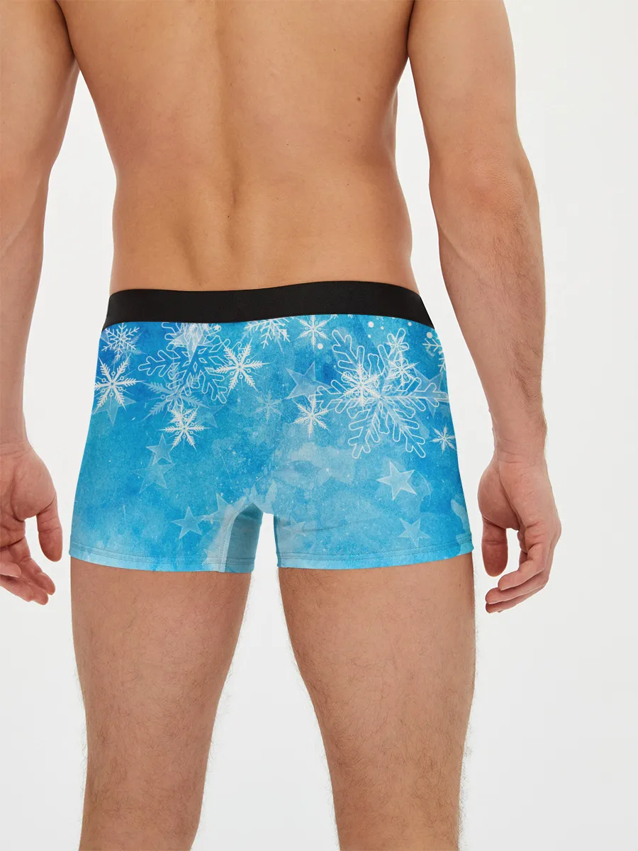 Мужские трусы боксеры / Новогодний Sherlock