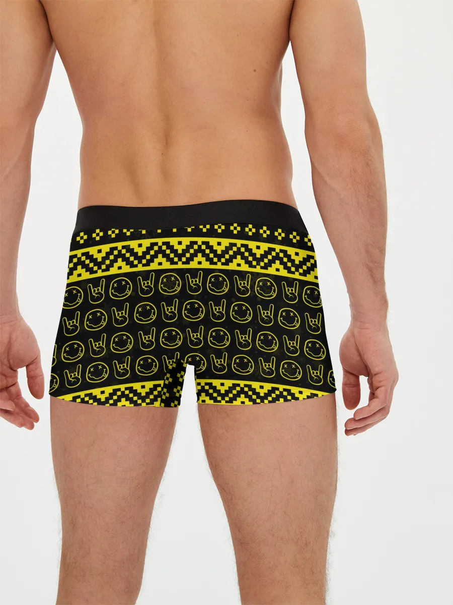 Мужские трусы боксеры / НОВОГОДНЯЯ NIRVANA