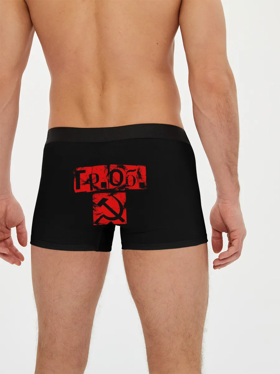 Мужские трусы боксеры / Гражданская оборона + Спина