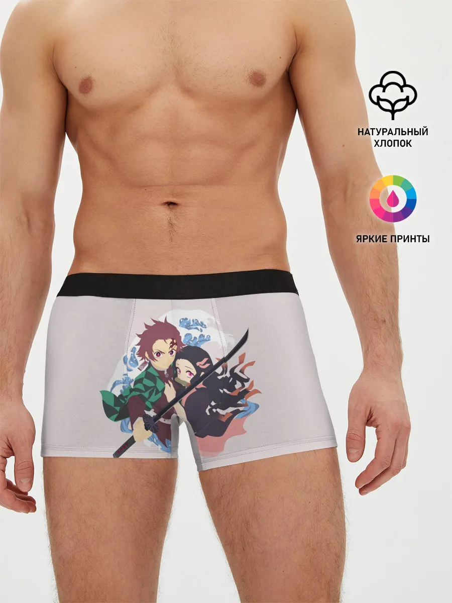 Мужские трусы боксеры / Tanjirou & Nezuko