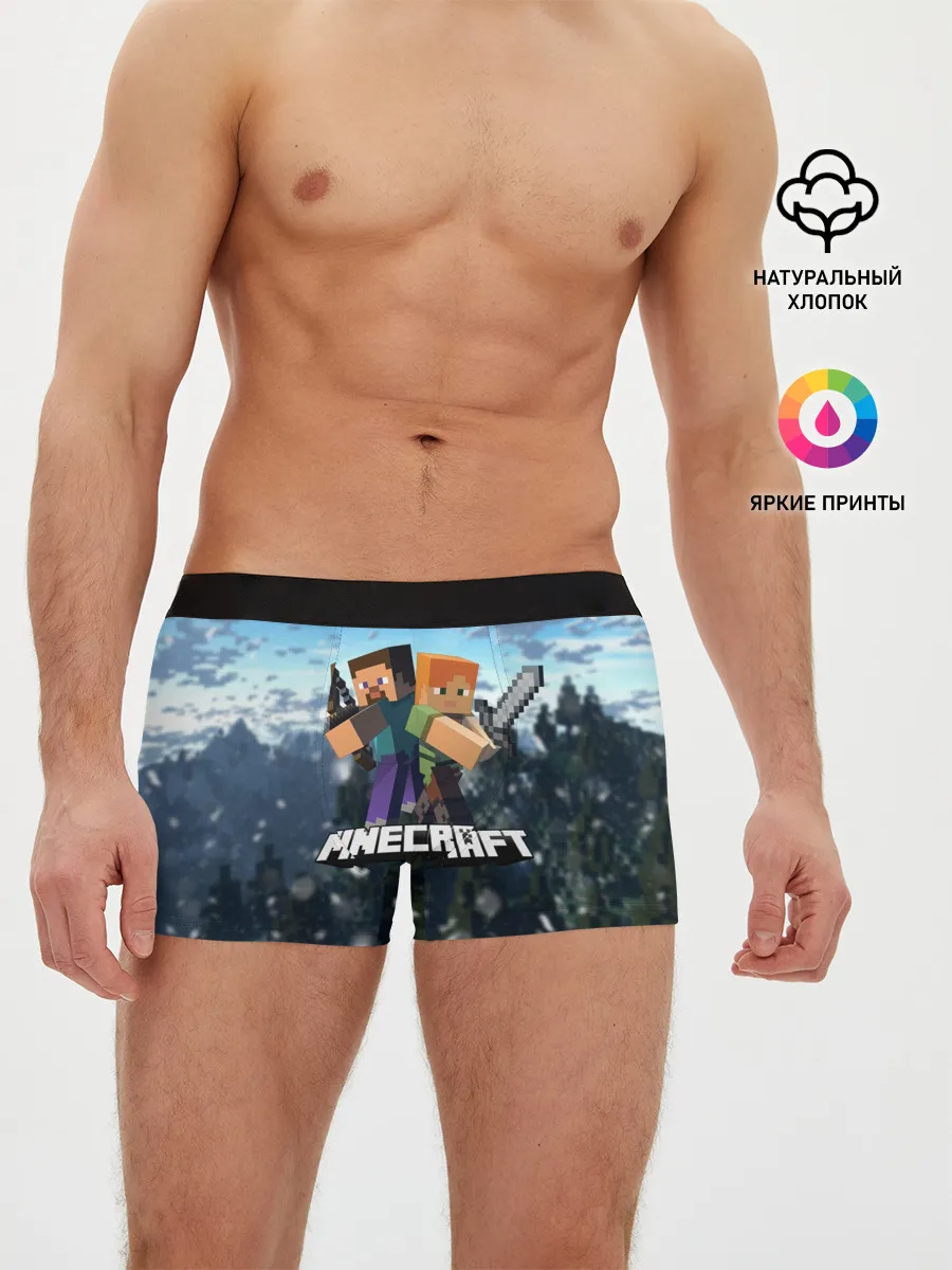 Мужские трусы боксеры / Minecraft / Майнкрафт