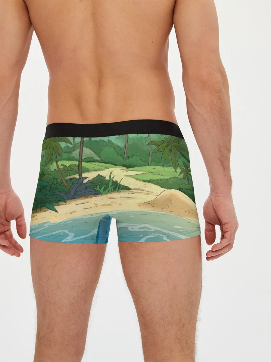 Мужские трусы боксеры / Bears on the beach