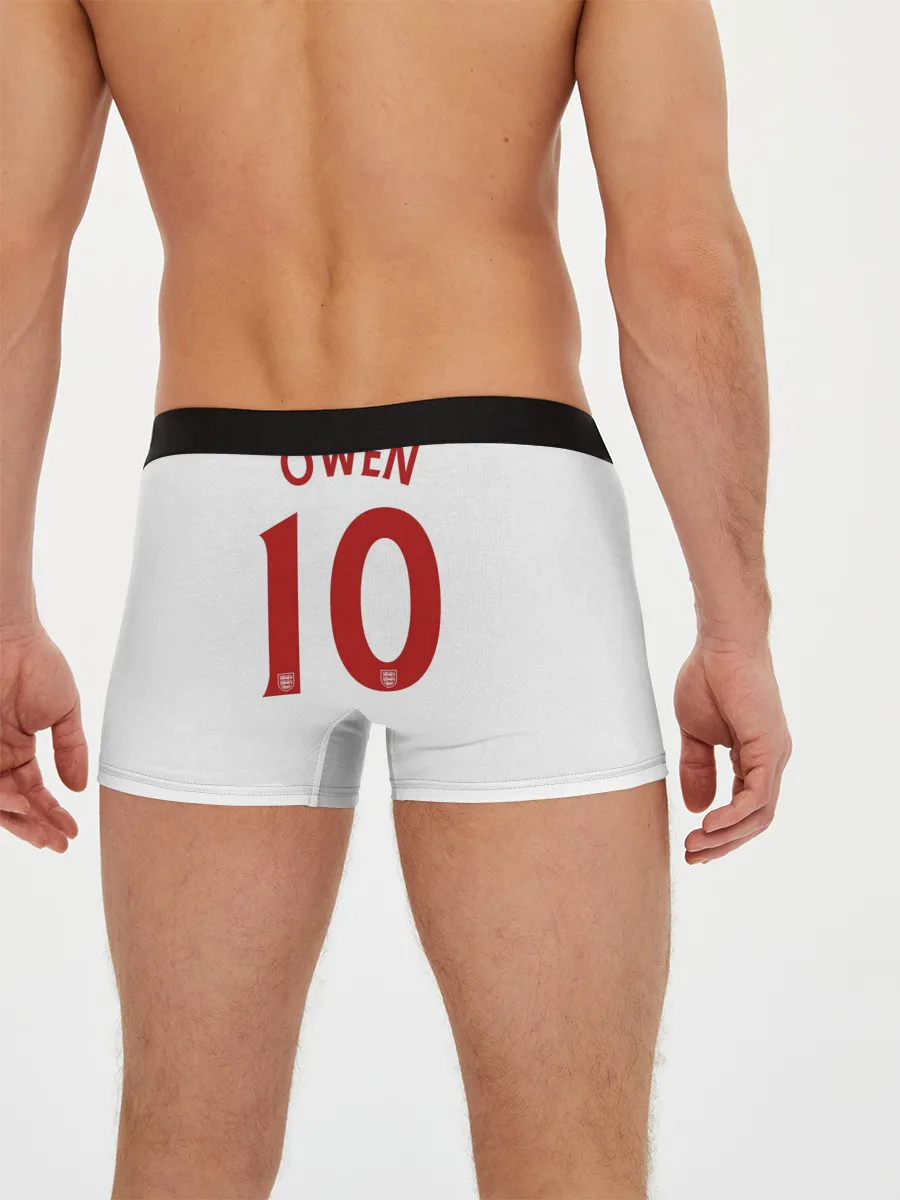 Мужские трусы боксеры / Майкл Оуэн Англия Ретро