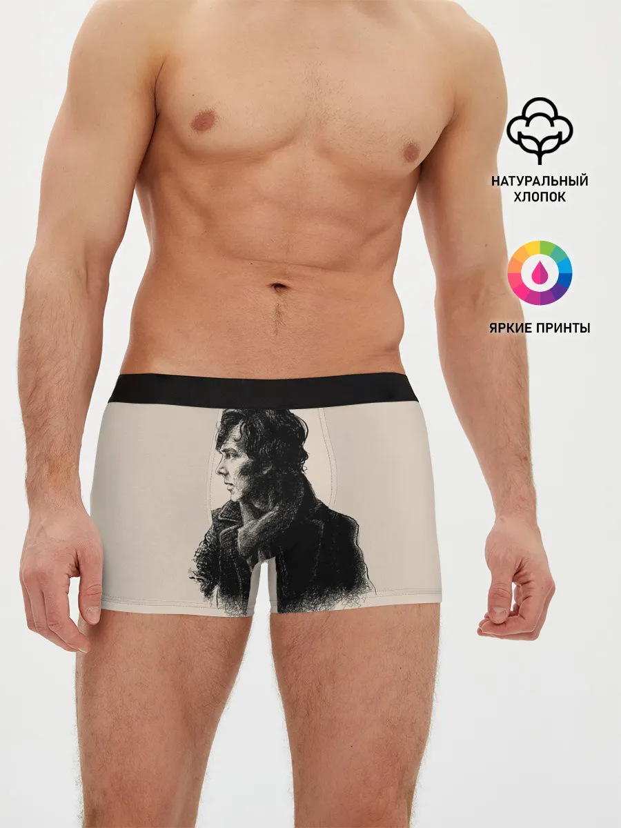 Мужские трусы боксеры / Sherlock