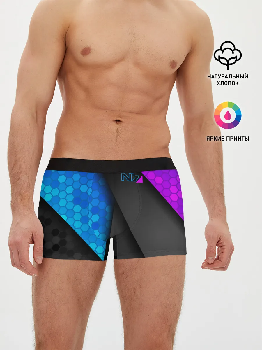 Мужские трусы боксеры / Mass Effect N7