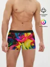 Мужские трусы боксеры / Разноцветные розы