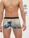 Мужские трусы боксеры / Kanagawa Wave Glitch Art