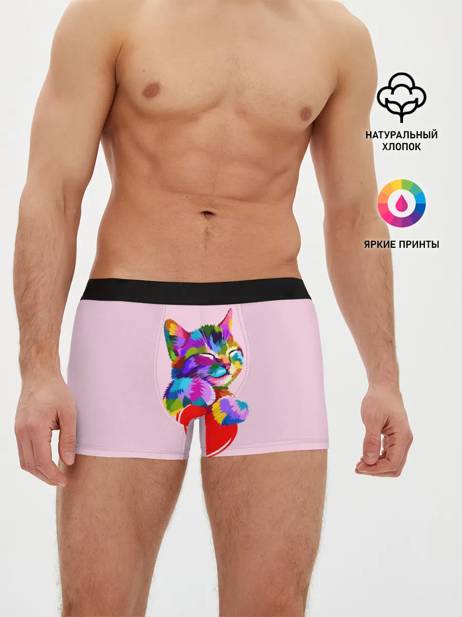 Мужские трусы боксеры / Кот