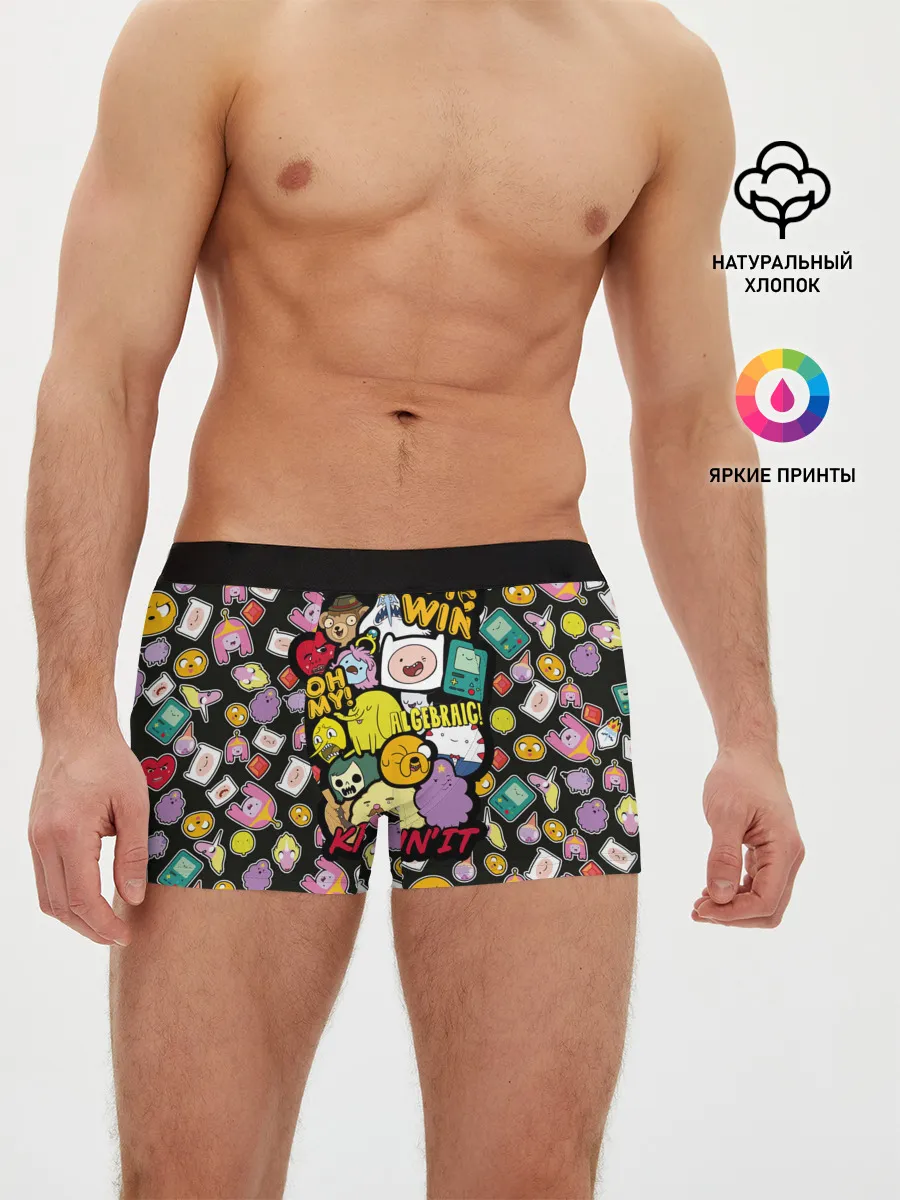 Мужские трусы боксеры / Adventure Time stickers