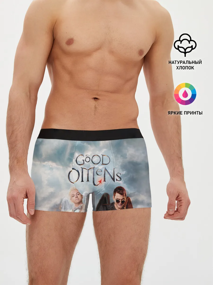 Мужские трусы боксеры / Good Omens