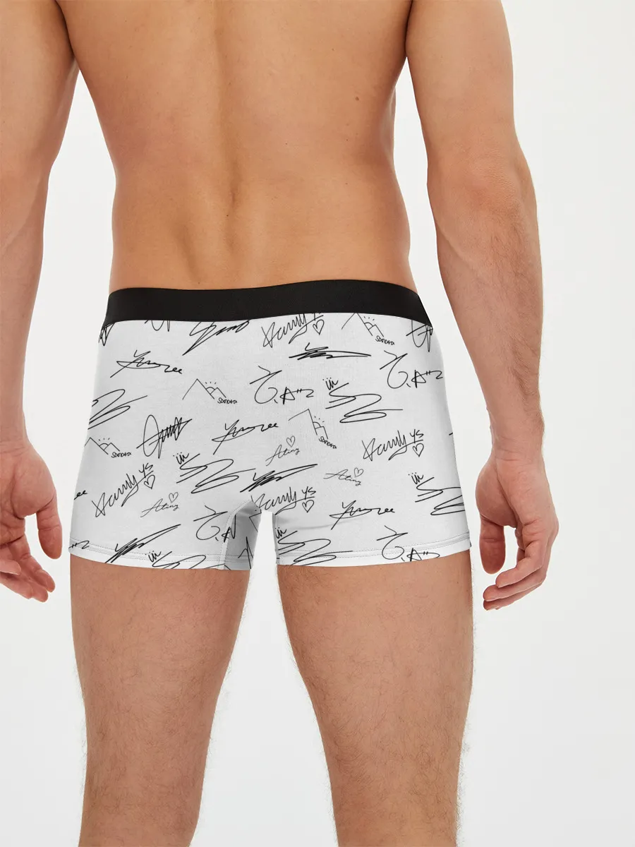 Мужские трусы боксеры / ATEEZ АВТОГРАФЫ