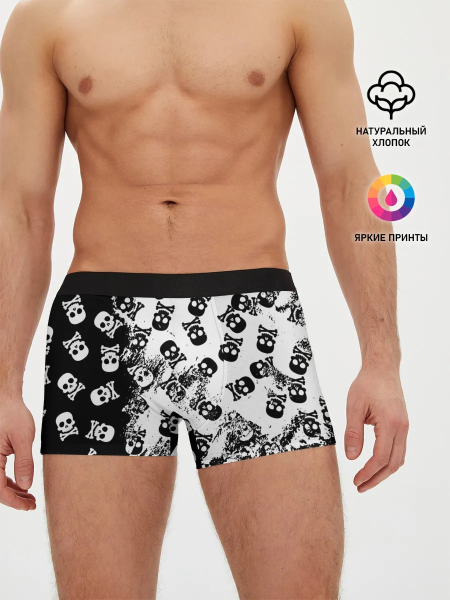 Мужские трусы боксеры / Черепа