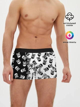 Мужские трусы боксеры / Черепа