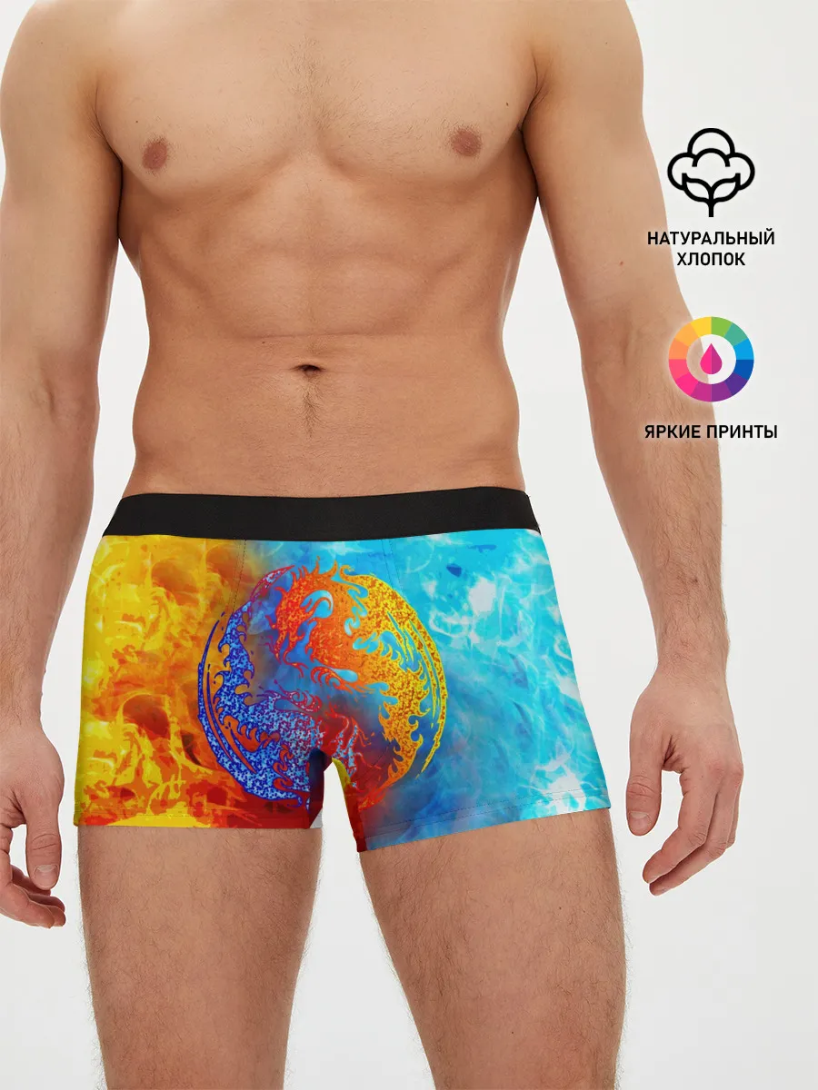 Мужские трусы боксеры / Битва огней x Драконы