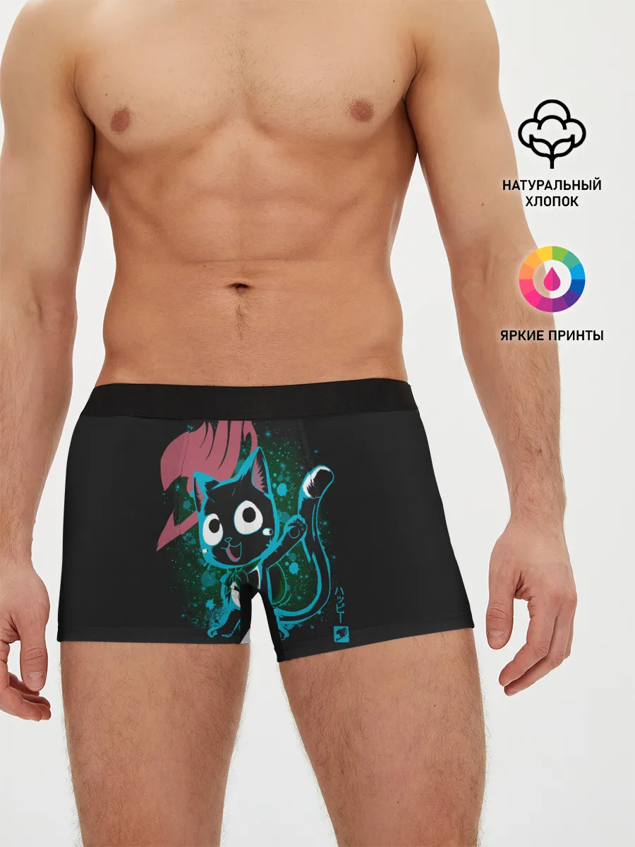 Мужские трусы боксеры / Эмблема Хвоста Феи и Хэппи