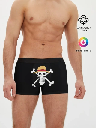 Мужские трусы боксеры / вытянутый череп One Piece