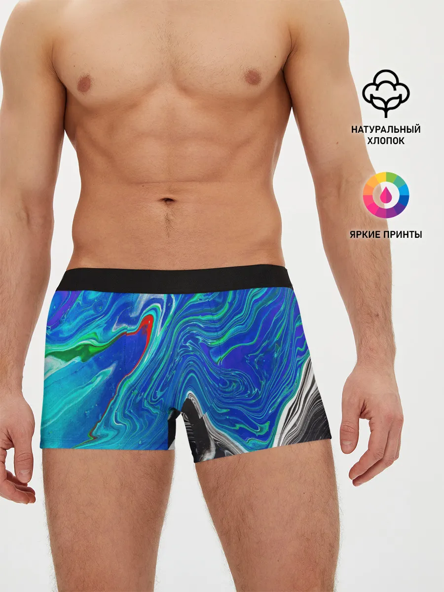Мужские трусы боксеры / КИСЛОТНЫЙ АКРИЛ