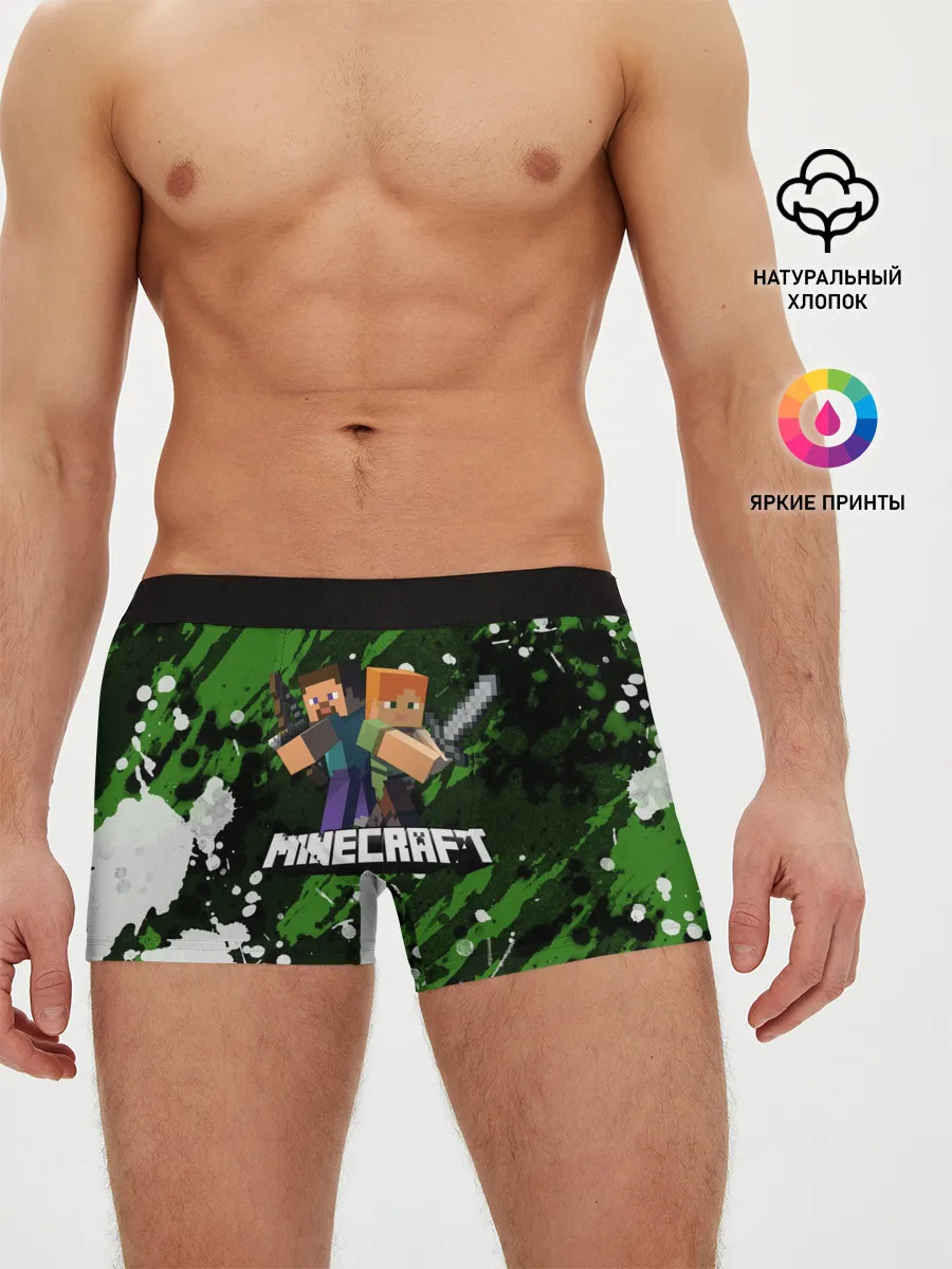 Мужские трусы боксеры / Minecraft / Майнкрафт