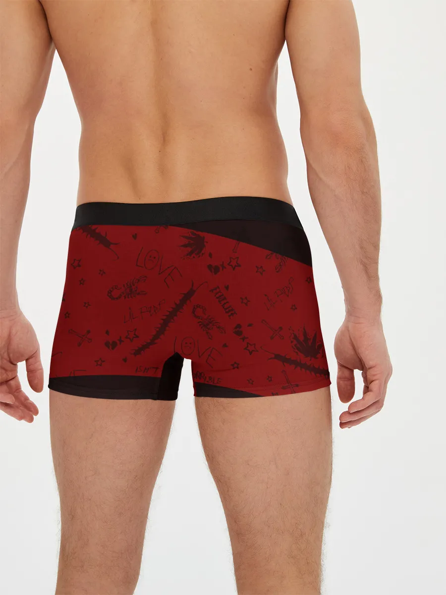 Мужские трусы боксеры / LIL PEEP / ЛИЛ ПИП