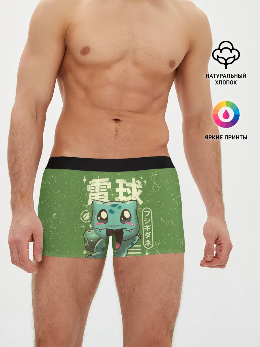 Мужские трусы боксеры / Bulbasaur