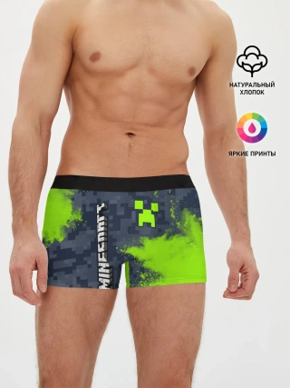 Мужские трусы боксеры / MINECRAFT / МАЙНКРАФТ