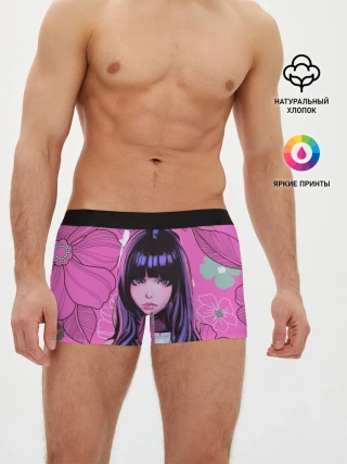 Мужские трусы боксеры / Аниме Цветочная Тян