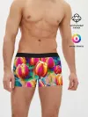 Мужские трусы боксеры / Тюльпаны
