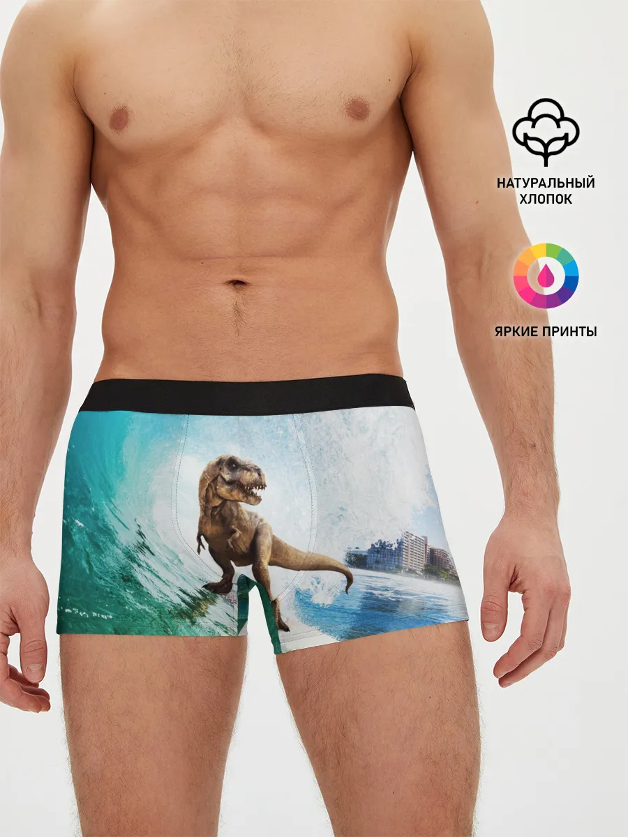 Мужские трусы боксеры / Тираннозавр REX | Серфинг