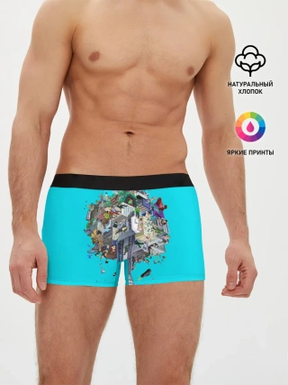 Мужские трусы боксеры / МОБ ПСИХО 100