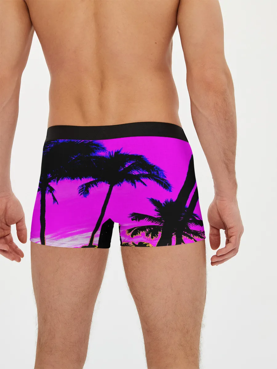 Мужские трусы боксеры / НЕОНОВЫЙ ЗАКАТ