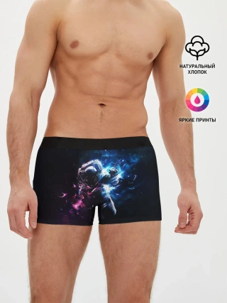 Мужские трусы боксеры / В космосе