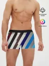 Мужские трусы боксеры / Косые линии полосы крупные