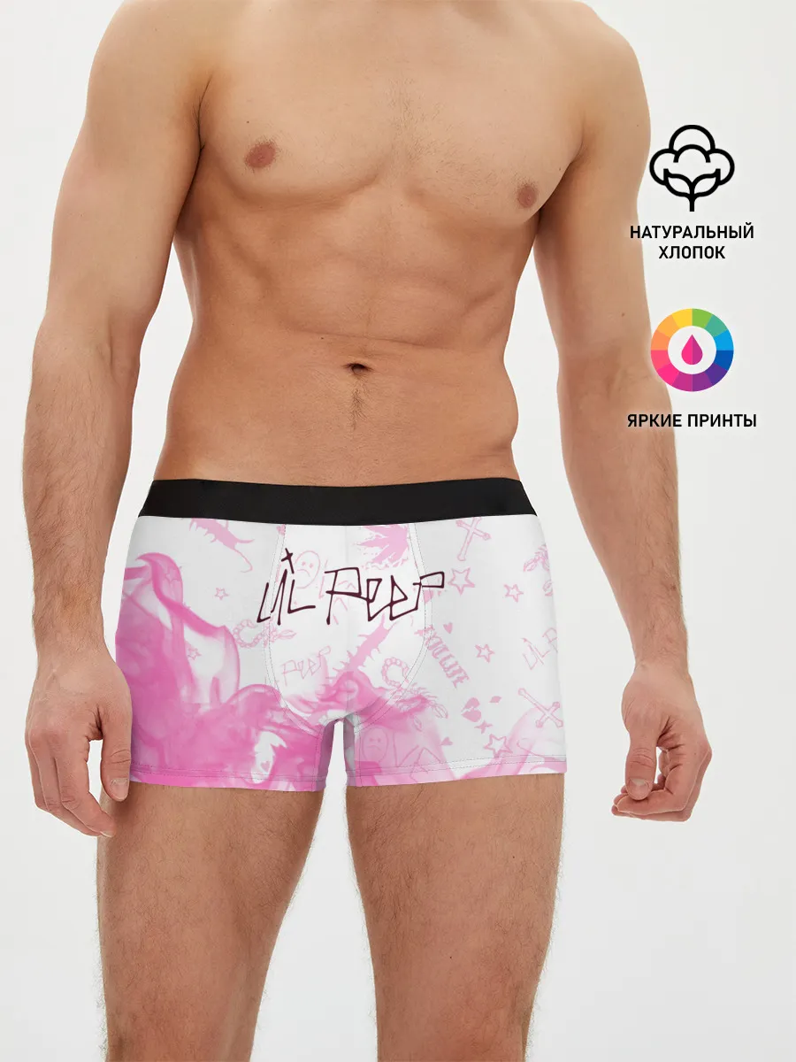 Мужские трусы боксеры / LIL PEEP / ЛИЛ ПИП