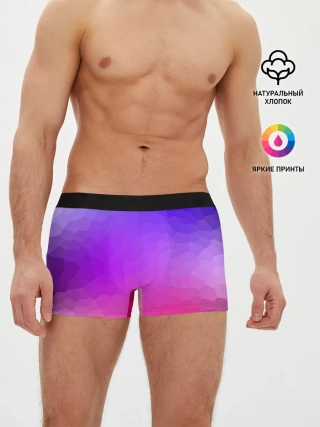 Мужские трусы боксеры / фиолетовый кристалл