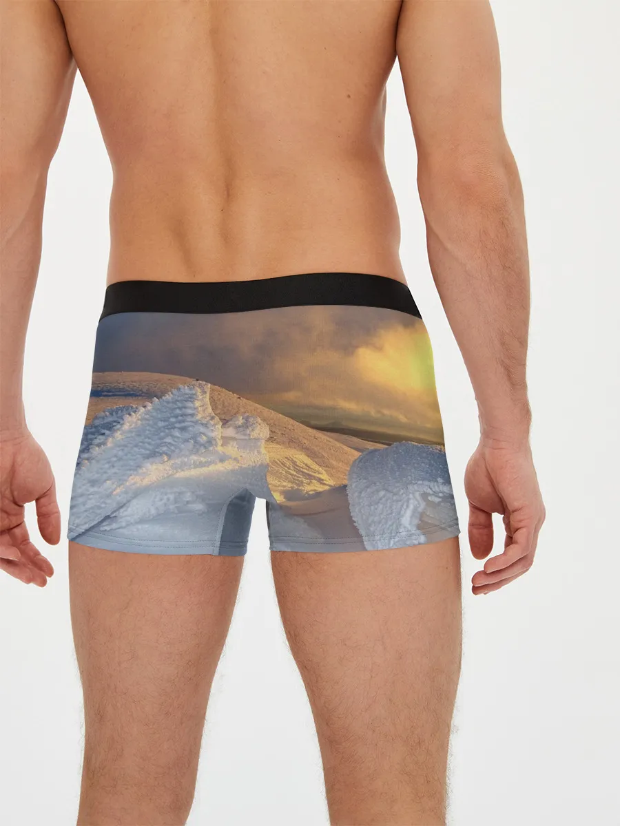 Мужские трусы боксеры / Снежная долина