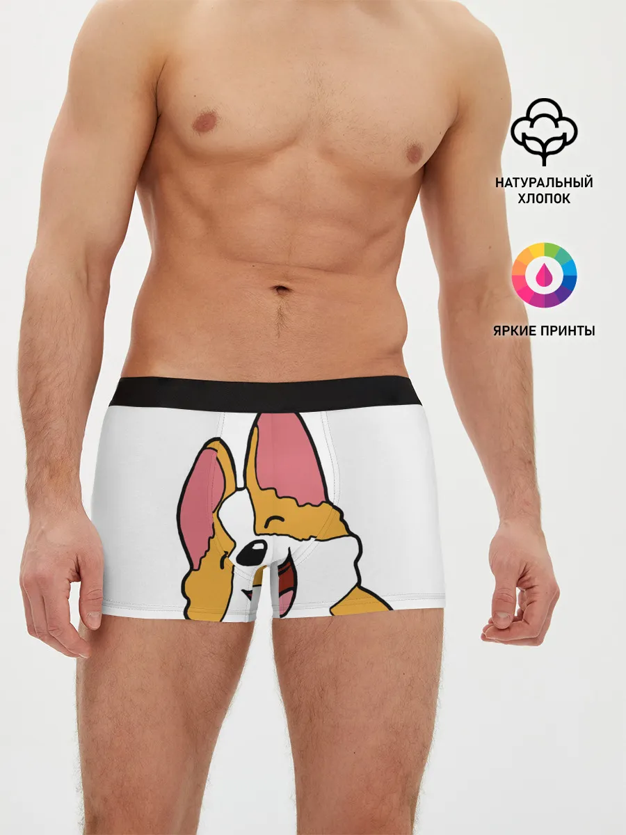 Мужские трусы боксеры / Счастливый песик