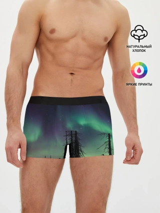 Мужские трусы боксеры / Северное сияние