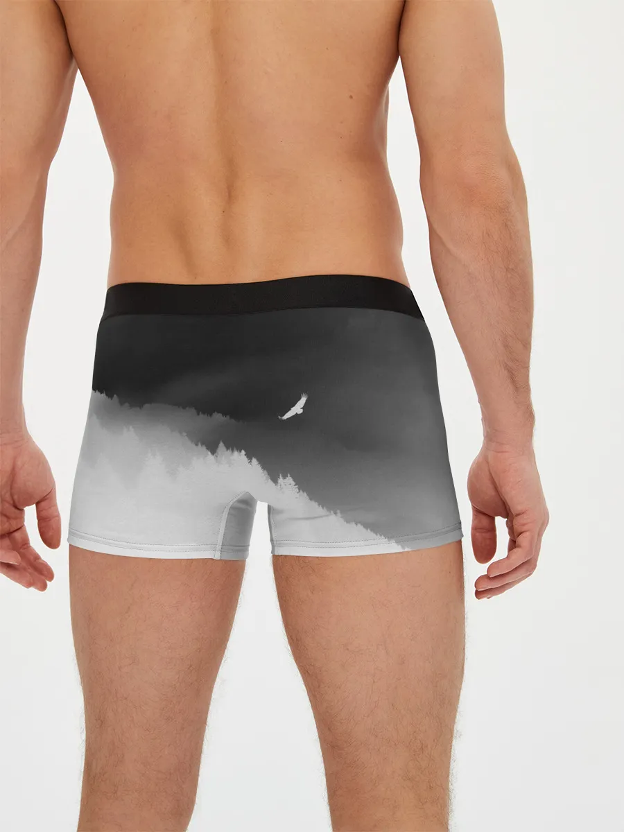 Мужские трусы боксеры / ОРЁЛ НАД ЛЕСОМ