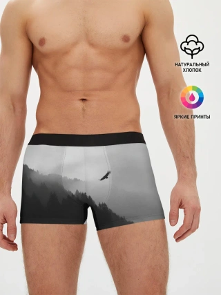 Мужские трусы боксеры / ОРЁЛ НАД ЛЕСОМ