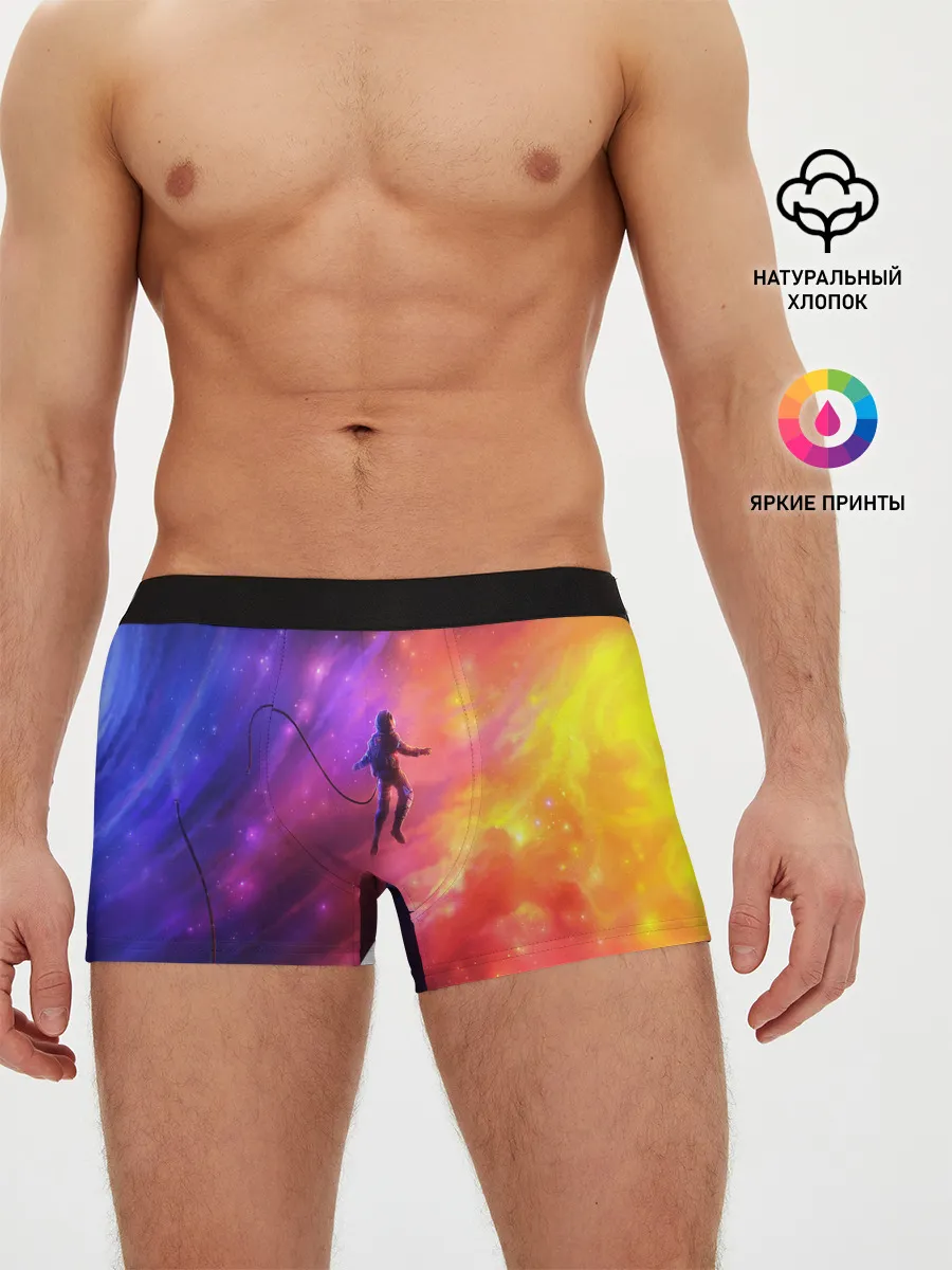 Мужские трусы боксеры / НЕОНОВЫЙ КОСМОС