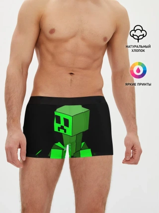 Мужские трусы боксеры / Майнкрафт Крипер