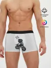 Мужские трусы боксеры / Pug Rider | Байкер Мопс