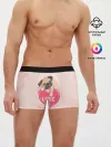 Мужские трусы боксеры / Love Pug | Люблю мопса