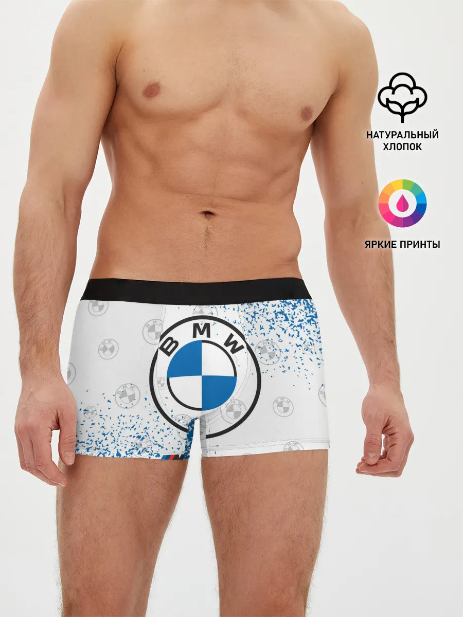Мужские трусы боксеры / BMW / БМВ