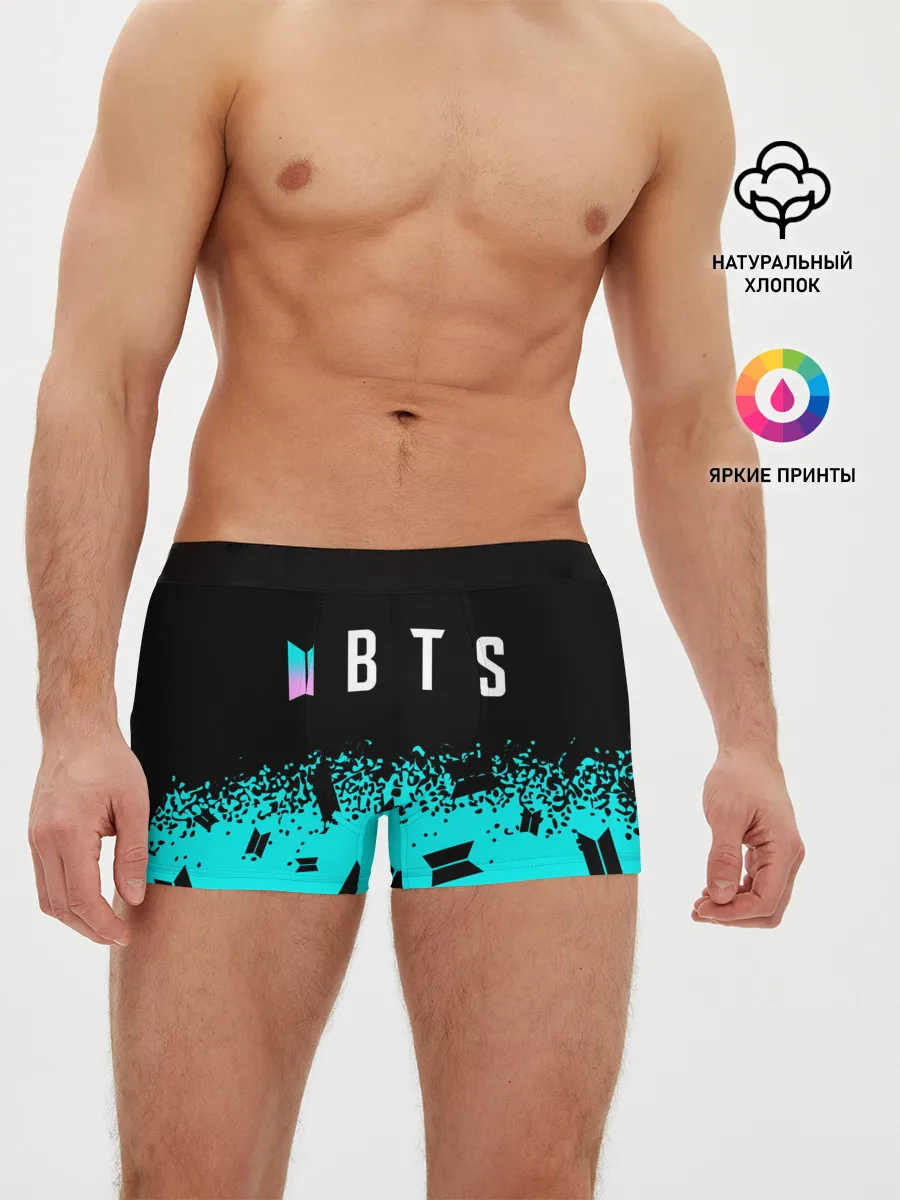 Мужские трусы боксеры / BTS / БТС