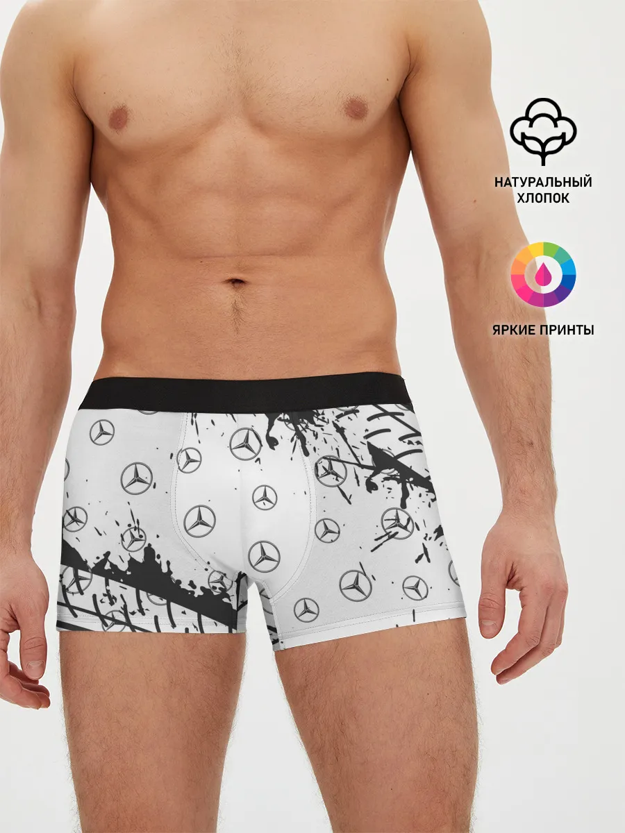 Мужские трусы боксеры / MERCEDES / МЕРСЕДЕС