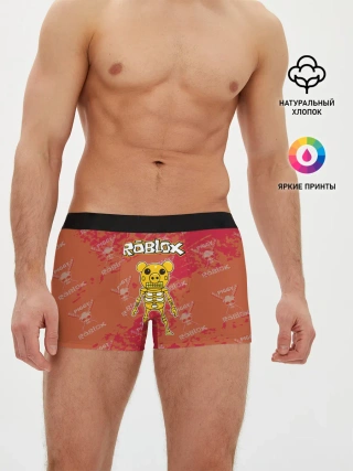 Мужские трусы боксеры / Свинка Пигги из Roblox