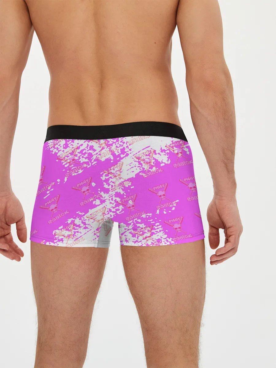 Мужские трусы боксеры / Свинка Пигги из Roblox